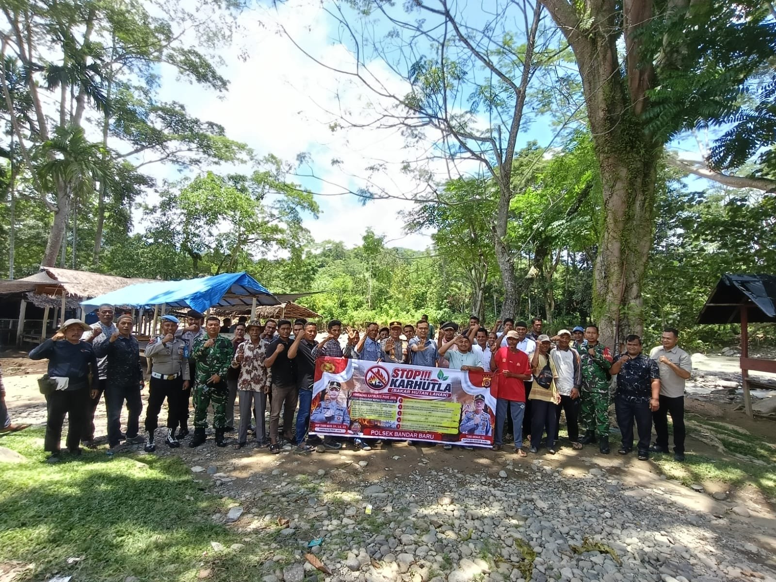 Lahan Jangan Dibakar!  *Polisi Gandeng Warga Bandar Baru Cegah Karhutla Sebelum Meluas