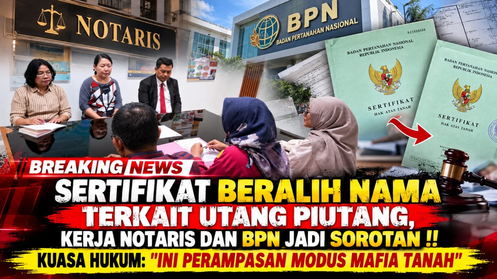 Sertifikat Beralih Nama Terkait Utang Piutang, Kuasa Hukum: "Ini Perampasan Modus Mafia Tanah