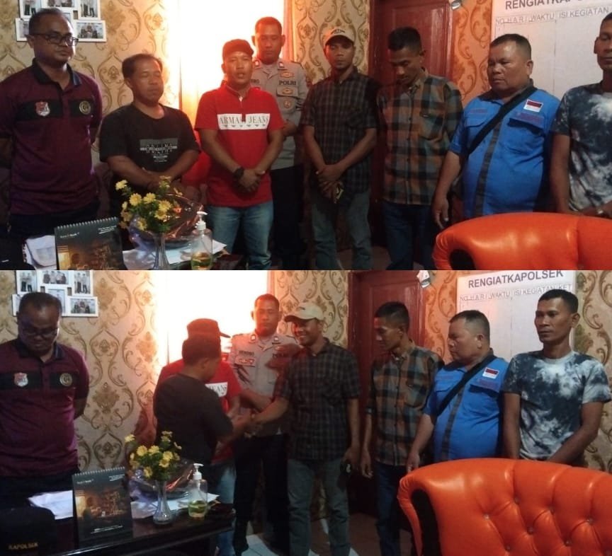 Mediasi di Polsek Simpang Kiri, Perselisihan SWI Subulussalam dengan Pj Kades Buluh Dori Selesai Damai