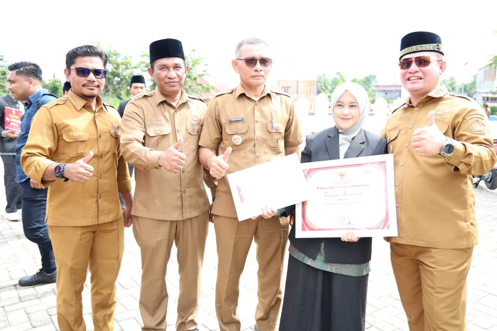 Apresiasi Capaian MTQ Nasional XXXI, Bupati Aceh Utara Ayahwa Serahkan Bonus Sepeda Motor dan Uang Tunai