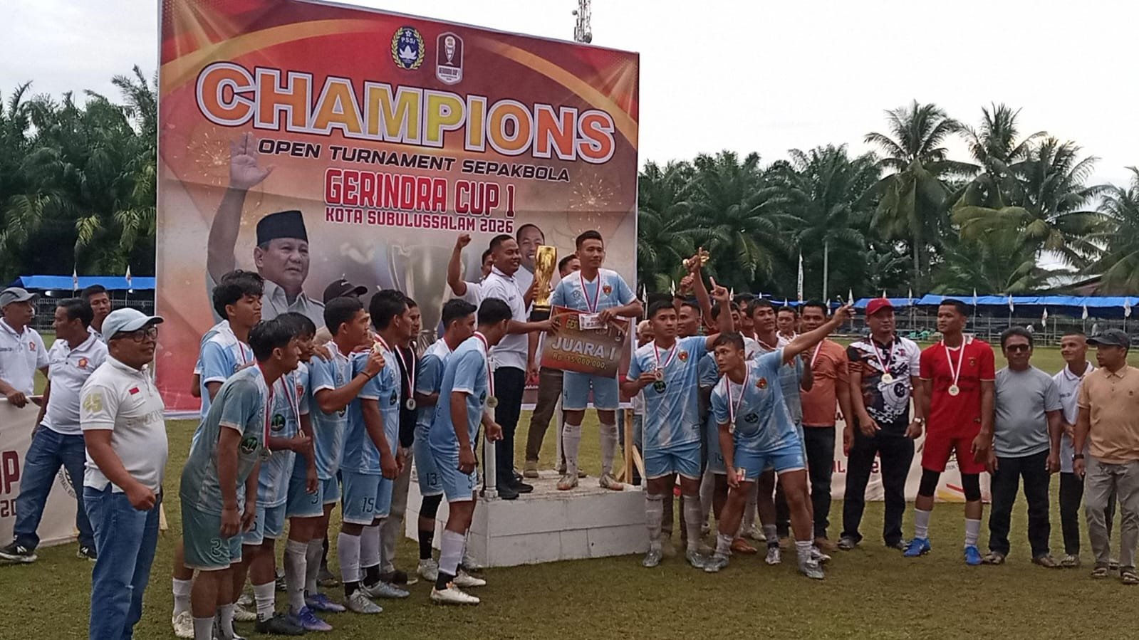 Drama 4-3! IKAPSI FC Comeback Spektakuler, Juara Gerindra Cup 1 Subulussalam