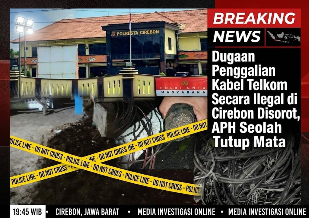 Dugaan Penggalian Kabel Telkom Secara Ilegal di Cirebon Disorot, APH Seolah Tutup Mata !!