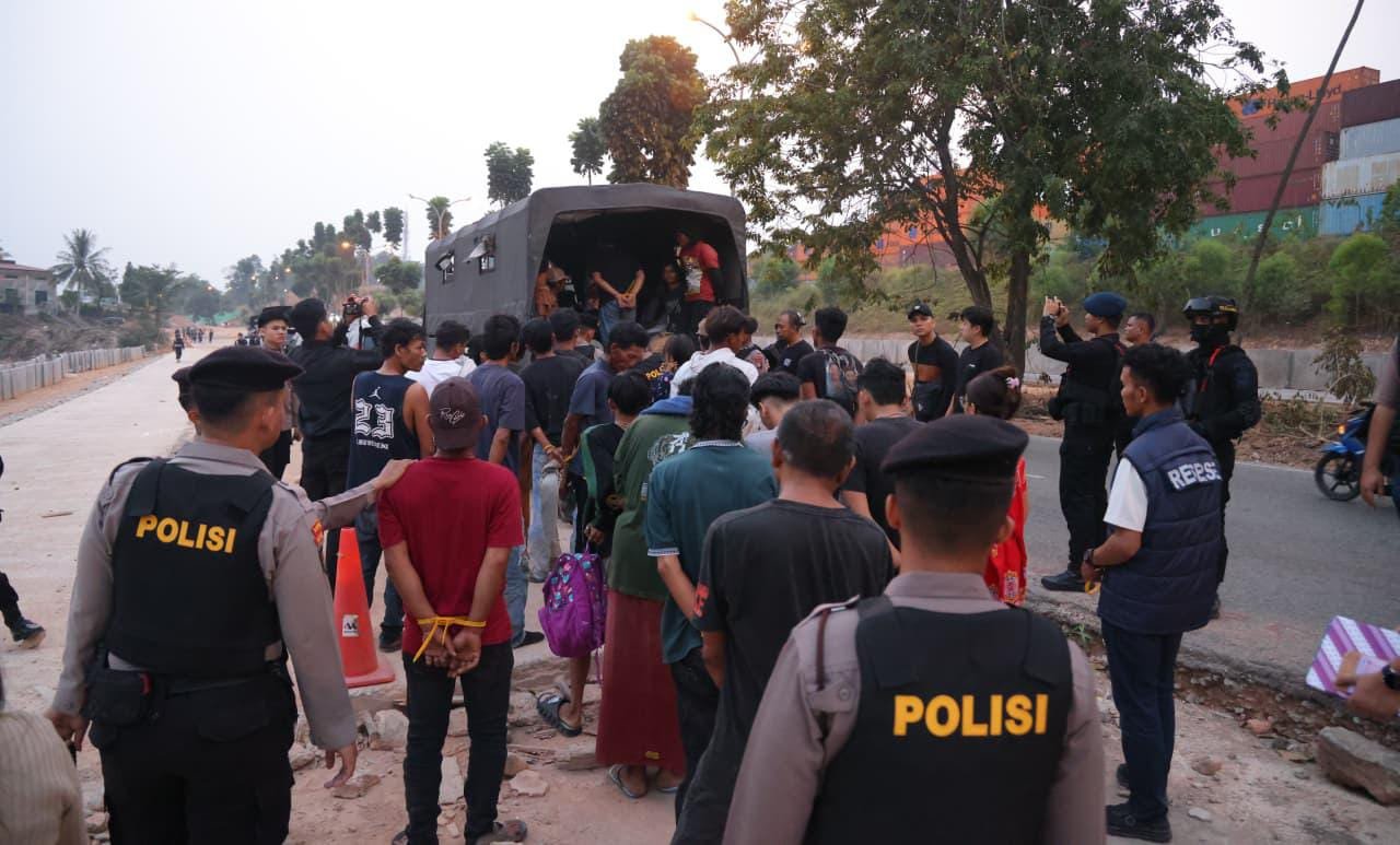 114 Orang Diamankan Diduga Narkoba Pada Kryd Polda Kepri