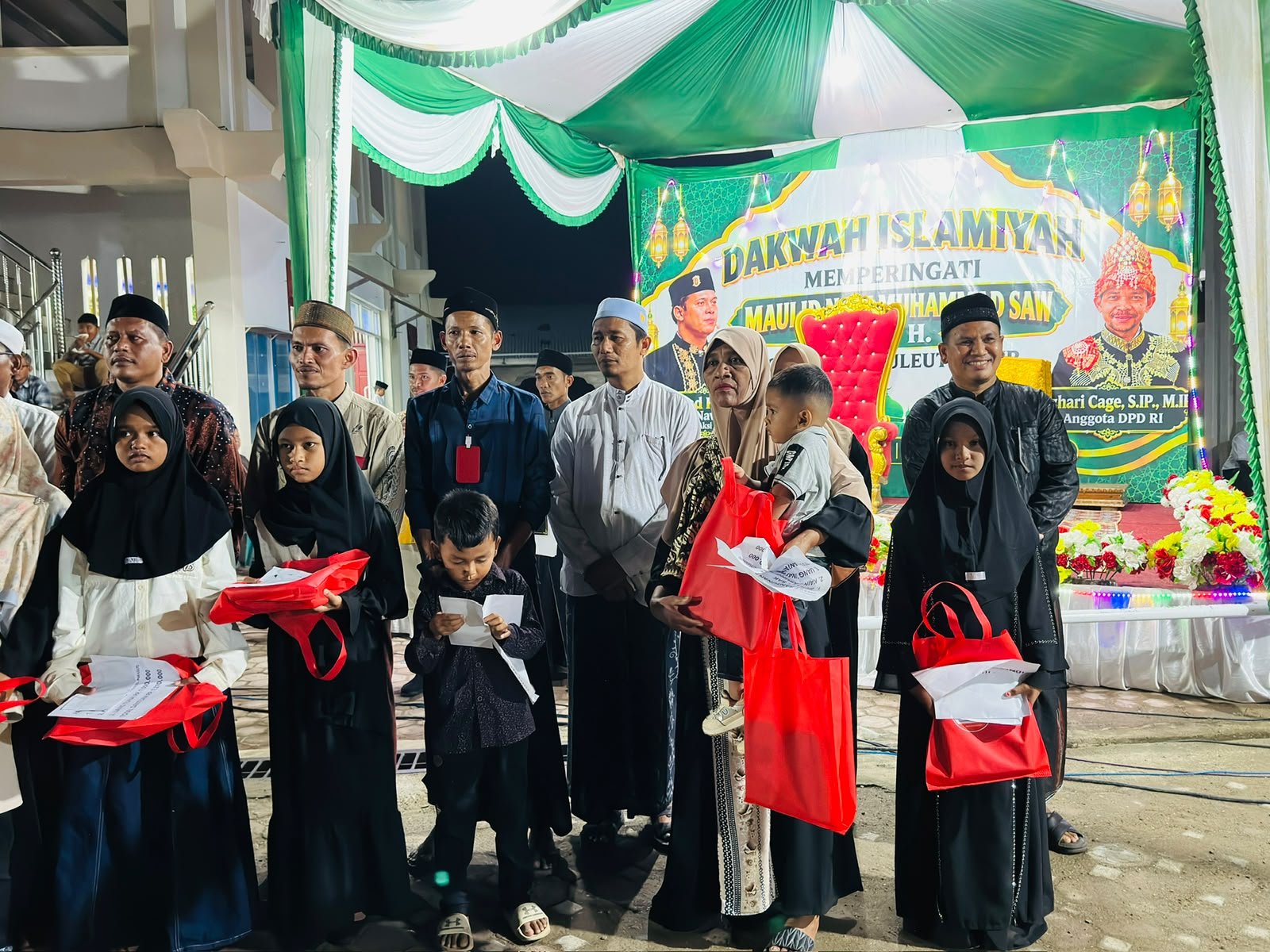 Elmansyur Peduli, Santuni Anak Yatim Dalam Maulid Akbar di Muara Batu