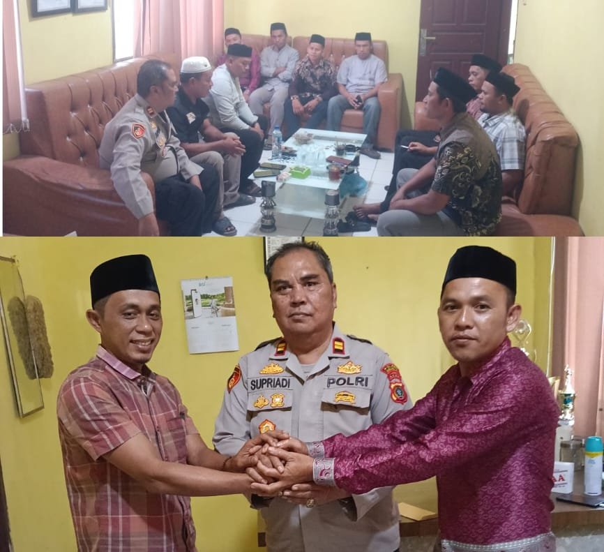 Kapolsek dan Mukim Penanggalan Ajak Kandidat Pilkades Jaga Persaudaraan