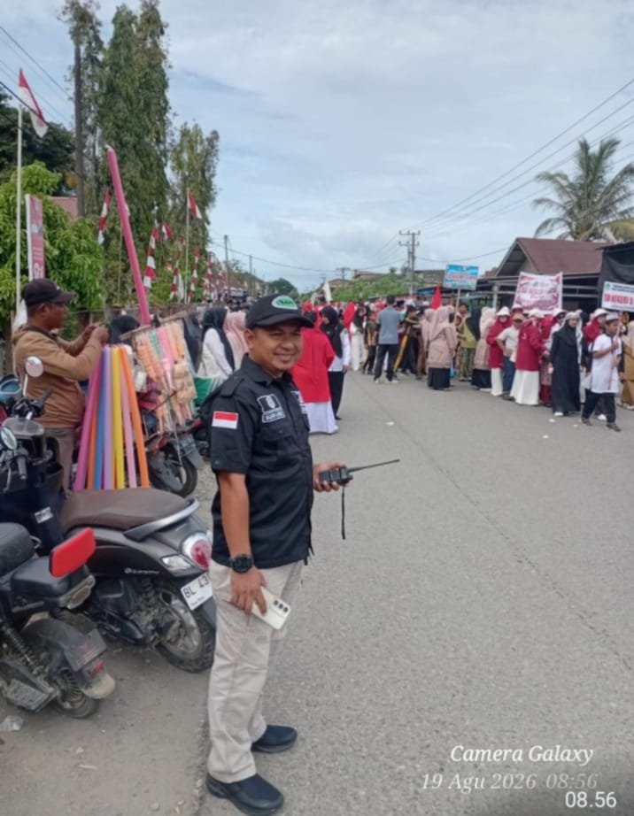 RAPI Aceh Jaya Turut Amankan Pawai HUT RI ke-81 di Lamno